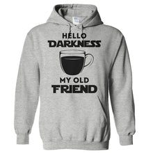 Load image into Gallery viewer, Hello Darkness My Old Friend - T Shirt - Hoodies_-_Heather_Grey_44f4590c-9597-4f73-a280-b248ed153d60