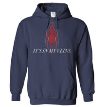 Load image into Gallery viewer, It's In My Veins - Guitar - T Shirt - Hoodies_-_Navy_59f495a5-6aae-4ddf-8817-2f40f3106a84