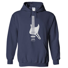 Load image into Gallery viewer, J Bass Guitar - T Shirt - Hoodies_-_Navy_7c326d7b-61ad-45f5-acfa-63e2c6c05da0