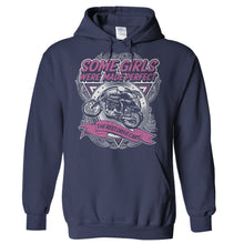 Load image into Gallery viewer, Girls Made Perfect - Motorcycles - T Shirt - Hoodies_-_Navy_9c3d83a6-322b-4765-938f-309777453d79