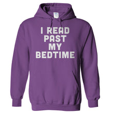 Load image into Gallery viewer, I Read Past My Bedtime - T Shirt - Hoodies_-_Purple_5d793eef-9113-4aea-96bd-eb5792ca7e1c