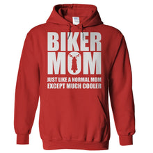 Load image into Gallery viewer, Biker Mom - T Shirt - Hoodies_-_Red_1a5e5c4f-5740-4930-a1d7-e3d3183d4888