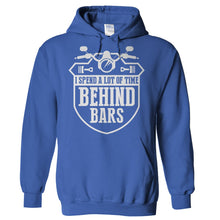 Load image into Gallery viewer, I Spend A Lot Of Time Behind Bars - T Shirt - Hoodies_-_Royal_4138c6d1-8a0f-42a7-8af5-626a5dfa8724