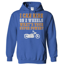 Load image into Gallery viewer, I Can Ride On Two Wheels - T Shirt - Hoodies_-_Royal_665202b2-4185-414f-a469-042131e651b2