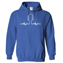 Load image into Gallery viewer, Guitar Heartbeat - T Shirt - Hoodies_-_Royal_b69b0d30-00c6-4fc1-a3a2-96fb147911ce