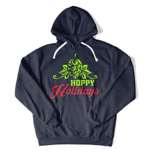Load image into Gallery viewer, Hoppy Holidays - T Shirt - Hoppy_Holidays_hoodie_navy