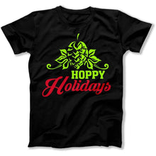 Load image into Gallery viewer, Hoppy Holidays - T Shirt - Hoppy_Holidays_men_black