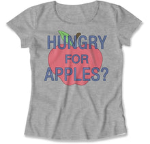 Load image into Gallery viewer, Hungry For Apples? - T Shirt - Hungry_For_Apples_women_heather