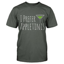 Load image into Gallery viewer, I Prefer Appletinis - T Shirt - I-PREFER-APPLETINIS---mens-charcoal