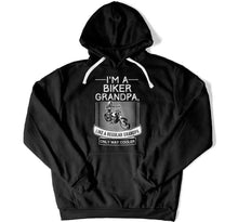 Load image into Gallery viewer, I'm A Biker Grandpa - ILA-08 - T Shirt - ILA-08-Hoodie-Black
