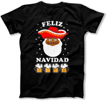 Load image into Gallery viewer, Feliz Navidad - ILA-10 - T Shirt - ILA-10-Mens-Black