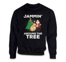 Load image into Gallery viewer, Jammin' Around The Tree Drummer Santa - ILA-23 - T Shirt - ILA-23-Crewneck-Black