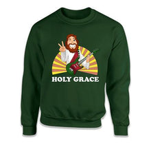 Load image into Gallery viewer, Holy Grace Jesus - ILA-31 - T Shirt - ILA-31-Crewneck-_Forest