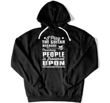 Load image into Gallery viewer, I Play The Guitar Because Punching People Is Frowned Upon - ILA-34 - T Shirt - ILA-34-Hoodie-_Black