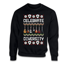 Load image into Gallery viewer, Celebrate Diversity Guitar Ugly Sweater - ILA-41 T Shirt - T Shirt - ILA-41-CREWNECK