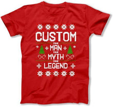 Load image into Gallery viewer, (Custom) The Man The Myth The Legend - ILA-47 - T Shirt - ILA-47-Mens-_Red