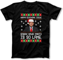 Load image into Gallery viewer, Happy Birthday Jesus - ILA-51 - T Shirt - ILA-51-Mens-_Black