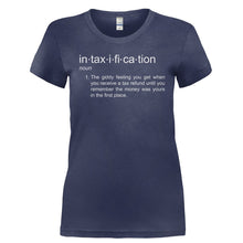 Load image into Gallery viewer, Intaxification - T Shirt - INTAXIFICATION-_Ladies_-_Navy