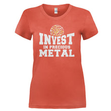 Load image into Gallery viewer, Invest in Precious Metal - T Shirt - INVEST_IN_PRECIOUS_METAL-_Ladies_-_Orange