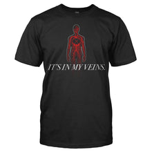 Load image into Gallery viewer, It's In My Veins - Drums - T Shirt - IT_S-IN-MY-VEINS-DRUMS-Men-black