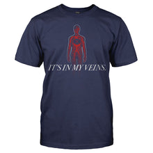 Load image into Gallery viewer, It's In My Veins - Drums - T Shirt - IT_S-IN-MY-VEINS-DRUMS-Men-navy