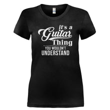 Load image into Gallery viewer, It's A Guitar Thing, You Wouldn't Understand - T Shirt - IT_S_A_GUITAR_THING_YOU_WOULDN_T_UNDERSTAND-_Ladies_-_Black