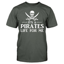 Load image into Gallery viewer, It's a Pirates Life For Me - T Shirt - IT_S_A_PIRATES_LIFE_FOR_ME_-_men_-_charcoal