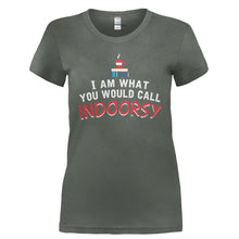 Load image into Gallery viewer, I Am What You Would Call Indoorsy - T Shirt - I_AM_WHAT_YOU_WOULD_CALL_INDOORSY-_Ladies_-_Charcoal