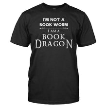Load image into Gallery viewer, I Am A Book Dragon - T Shirt - I_Am_A_Book_Dragon_men_black