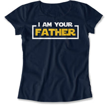 Load image into Gallery viewer, I Am Your Father - T Shirt - I_Am_Your_Father_women_navy