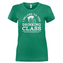 Load image into Gallery viewer, I Belong To The Drinking Class - T Shirt - I_BELONG_TO_THE_DRINKING_CLASS-_Ladies_-_Kelly_Green