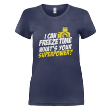 Load image into Gallery viewer, I Can Freeze Time - T Shirt - I_CAN_FREEZE_TIME_-_Ladies_-_navyblue