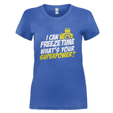 Load image into Gallery viewer, I Can Freeze Time - T Shirt - I_CAN_FREEZE_TIME_-_Ladies_-_royalblue