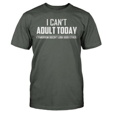 Load image into Gallery viewer, I Can't Adult Today - T Shirt - I_CAN_T_ADULT_TODAY_-_Men_-_charcoal
