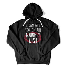 Load image into Gallery viewer, I Can Get You On The Naughty List - T Shirt - I_Can_Get_You_On_The_Naughty_List_hoodie_black