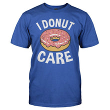 Load image into Gallery viewer, I Donut Care - T Shirt - I_DONUT_CARE_-_Men_-_royalblue