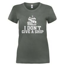 Load image into Gallery viewer, I Don't Give A Ship - T Shirt - I_DON_T_GIVE_A_SHIP-_Ladies_-_Charcoal