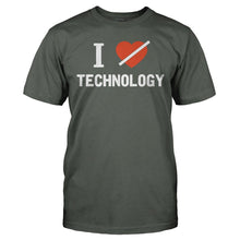 Load image into Gallery viewer, I Don't Love Technology - T Shirt - I_DON_T_LOVE_TECHNOLOGY_-_Men_-_charcoal