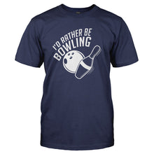 Load image into Gallery viewer, I'd Rather Be Bowling - T Shirt - I_D_RATHER_BE_BOWLING_-_Men_-_navyblue