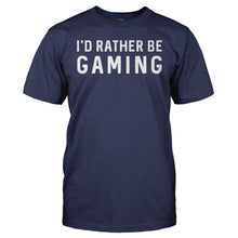 Load image into Gallery viewer, I'd Rather Be Gaming - T Shirt - I_D_RATHER_BE_GAMING_-_Men_-_navyblue