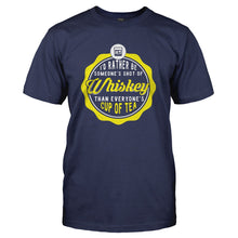 Load image into Gallery viewer, I'd Rather Be Someone's Shot of Whiskey - T Shirt - I_D_RATHER_BE_SOMEONE_S_SHOT_OF_WHISKEY_-_Men_-_navyblue