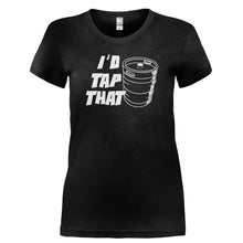 Load image into Gallery viewer, I'd Tap That - Keg - T Shirt - I_D_TAP_THAT_-_KEG-_Ladies_-_Black