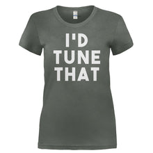 Load image into Gallery viewer, I'd Tune That - T Shirt - I_D_TUNE_THAT-_Ladies_-_Charcoal