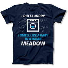 Load image into Gallery viewer, I Did Laundry - T Shirt - I_Did_Laundry_men_navy