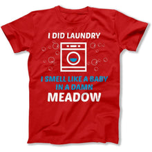 Load image into Gallery viewer, I Did Laundry - T Shirt - I_Did_Laundry_men_red