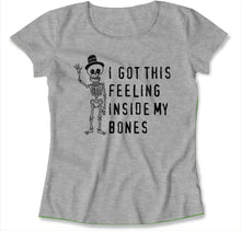Load image into Gallery viewer, I Got This Feeling Inside My Bones - T Shirt - I_GOT_THIS_FEELING_INSIDE_MY_BONES_-_womens_-_heather_yellow
