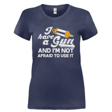 Load image into Gallery viewer, I Have an Icing Gun - T Shirt - I_HAVE_AN_ICING_GUN-_Ladies_-_Navy