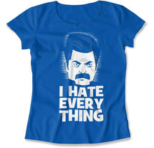 Load image into Gallery viewer, I Hate Everything - T Shirt - I_Hate_Everything_women_royal