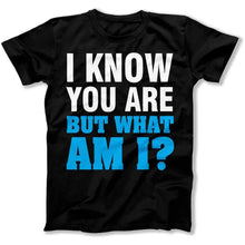 Load image into Gallery viewer, I Know You Are But What Am I? - T Shirt - I_Know_You_Are_But_What_Am_I_men_black