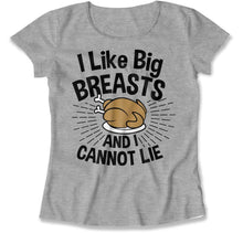 Load image into Gallery viewer, I Like Big Breasts And I Cannot Lie - T Shirt - I_LIKE_BIG_BREASTS_AND_I_CANNOT_LIE_women_heather